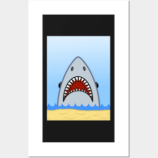 Shark In The Water Posters and Art